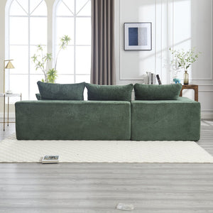 English Elm United Stylish L-Shaped Chenille Sofa - Cozy, Spacious Seating For Family Gatherings & Movie Nights W1568S00124-GIGA