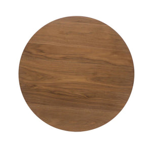 English Elm Christopher Knight Home® - Mid-Century Round Wooden Bar Table with Tapered Legs, Sturdy Rubberwood Build for Stylish Dining (98) Natural Walnut N780P244910W