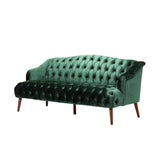 Christopher Knight Home® - Noble House - Adelia Modern Glam Tufted Velvet 3 Seater Sofa