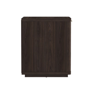 English Elm Evelyn 20" Modern Nightstand In Brown - Stylish Storage Solution With Drawer & Open Shelf Space B365P398526
