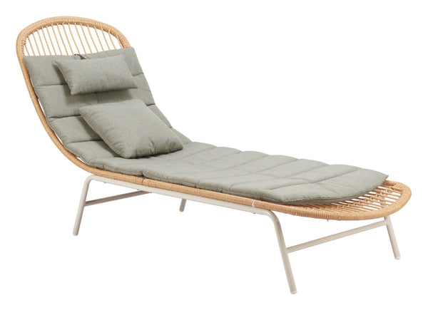 Skim Lounge Chair - Multicolor Outdoor Seating with Stylish Design, Durable Fabric & Rattan Weave