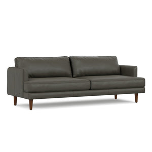 English Elm Livingston 90-Inch Premium Leather Sofa With Generous Seating, Handcrafted Comfort & Easy Care B136P364280