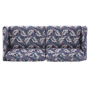 English Elm Modern Chenille Loveseat with Pocket Spring Cushions and Rubberwood Legs for Living Room Blue N763P347228C