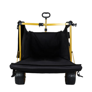 English Elm 67-1/2in Heavy Duty Beach Wagon All-terrain Wheels Foldable Tailgate 480lb Capacity W2932P349287