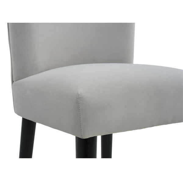 English Elm Christopher Knight Home® - 27inch-counterstool, modern rubberwood frame with light fabric upholstery, gold circular footrest accent Grey N780P224409G