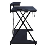 OSP Home Furnishings Checkpoint Gaming Desk Black / Carbon