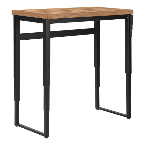 English Elm Computer Desk - Adjustable Height Standing Workspace For Home Office, Compact Modern Design, Brown B2710P219892