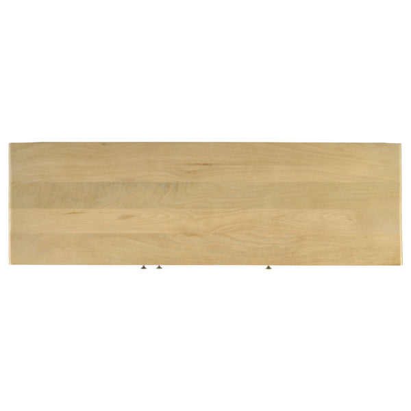 English Elm Ashton Solid Mango Wood Accent Cabinet with Woven Cane Doors and Brass Hardware B062P451992