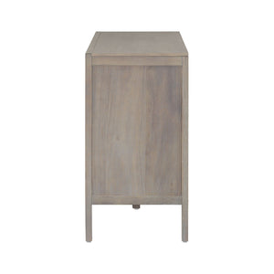 English Elm U_style Farmhouse Pine Veneer Buffet Cabinet with Double Doors for Kitchen or Entryway Gray N711P410389E