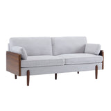 Christopher Knight Home® - Noble House - Mid-Century Modern Sofa- Light Smoke Gray