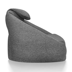 JLA Home Main Street - Cloud ergonomic couch with inflatable, water-resistant fabric, ergonomic support, pump included for easy portability and pet-friendly durability Charcoal OLX106-0003