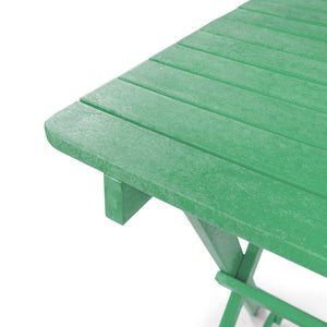 English Elm Summit Ridge Recycled Hdpe Outdoor Folding Bar Table Weather Resistant Eco Patio Green B2745P409713