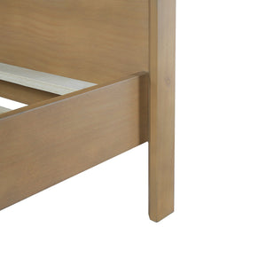 English Elm Christopher Knight Home® - Pine Solid Wood King Size Bed Frame – Rustic Yellow Charm, No Box Spring Required, Sturdy Support N770P291026N_N770P291027N