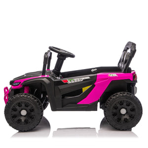 English Elm 24v Kids Utv Ride on with Dual 80w Motors Remote Control and Four Wheel Suspension Pink W1578P342131