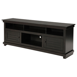 English Elm Castleton 70 Inch Farmhouse Media Console Pine Wood with Six Storage Compartments B062P451647