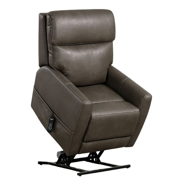 English Elm Contemporary Sandbach Manual Glider Recliner with Padded Track Arms, Smooth Motion, Soft Neutral Fabric Upholstery Gray 31 L x 36 W x 34 H B2741P387677