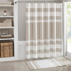 JLA Home Madison Park - Reversible Cotton Bath Rug - Plush, Dual-Sided Cut & Loop Design, Highly Absorbent, Machine Washable Taupe MP72-2490