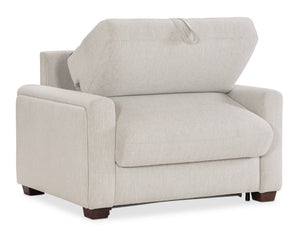 Hooker Furniture Griffin Twin Sleeper Chair Beige Performance Fabric Transitional Lounge for Guest Rooms SS179-TS01-405