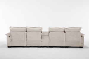 English Elm Modern U-Shaped Sectional Sofa With Usb Ports, Cup Holders & Storage For Ultimate Comfort & Style W2100S00280