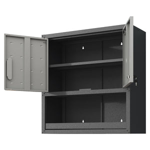 English Elm Heavy Duty Wall Mounted Steel Cabinet Locking Lift Door Garage Workshop Storage T2398P236505