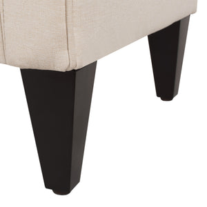 English Elm Jacqueline Tufted Roll Arm Storage Bench Birch Frame Polyester Entryway Seating B2719P238458