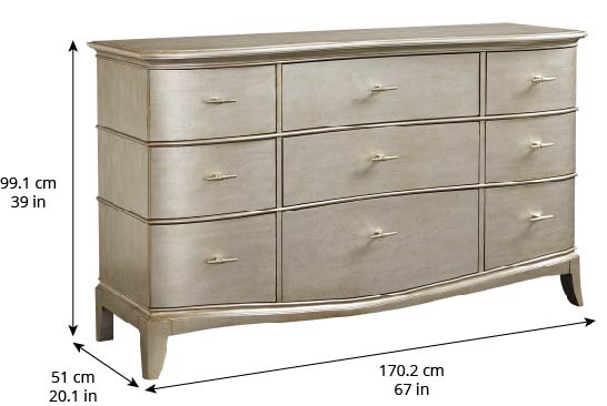 A.R.T. Furniture Starlite Dresser 406130-2227 Silver 406130-2227