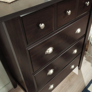 English Elm 4-Drawer Chest – Sleek Black Storage Solution With Smooth-Gliding Drawers For Modern Spaces B356P402589