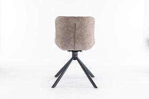 English Elm Mid-Century Modern Tufted Swivel Accent Chairs, Set Of 2 - Stylish Upholstered Dining Room Seating T3903P405988