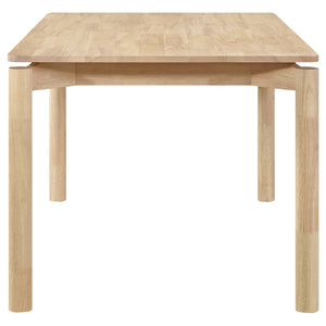 English Elm Perkins Rectangular Dining Set with Embossed Detail and Upholstered Chairs for Four White Washed B062S01626