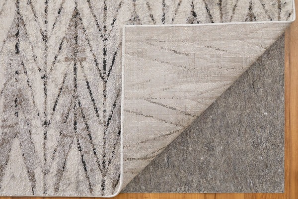 Feizy Rugs Vancouver Modern Turkish-inspired Rug - Durable, Soft Pile With Abstract Patterns For Stylish Décor Ivory,Tan,Brown Polypropylene,Polyester Vnr39ntfbgebrne10