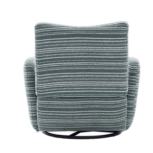 English Elm Modern Boucle 360° Swivel Leisure Chair with High‑Resilience Sponge, Supportive Curve, 550lb Capacity Mint Green W395P355484