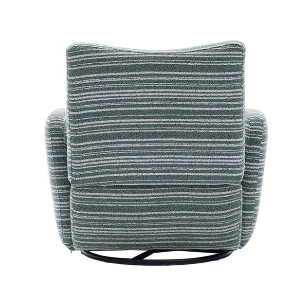 English Elm Modern Boucle 360° Swivel Leisure Chair with High‑Resilience Sponge, Supportive Curve, 550lb Capacity Mint Green W395P355484