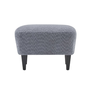 English Elm Christopher Knight Home® - Gerald Boucle Upholstered Club Chair with Tapered Birch Legs, Tonal Piping and Cozy Texture Black,Dusty Blue 33 L x 32.75 W x 30 H N776P243523B