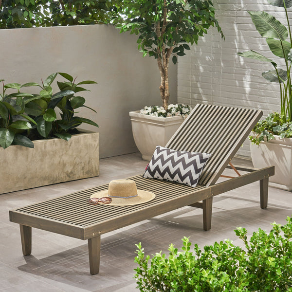 English Elm Nadine Outdoor Chaise Lounge Cushion Water Resistant Full Body Patio Coverage Blue 63493.00WTCGRY-CUSH-BLU