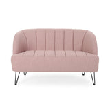 Christopher Knight Home® - Noble House - Lupine Modern Fabric Loveseat with Hairpin Legs