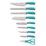 Lenox Hampton Forge Epicure True Aqua 15 Piece Block Set Blue, TURQ,AQUA MULTI HMC01B029T