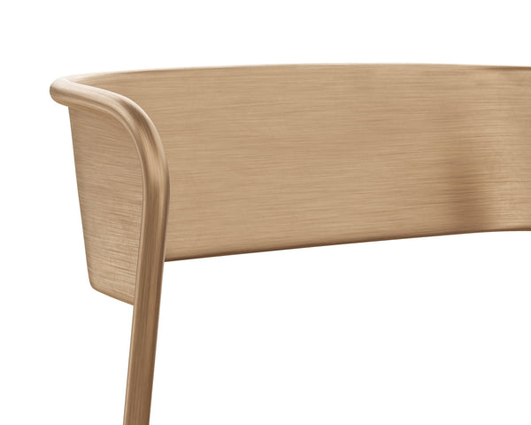 Sunpan Keanu Dining Chair - Modern Elegance with Unique Starburst Design, Crafted by Skilled Artisans Antique Gold