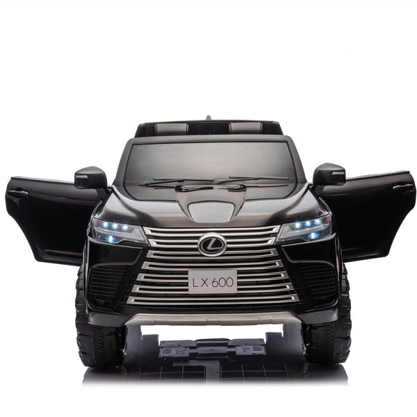 English Elm Licensed Lexus Lx600 24v Two Seater Kids Ride on Suv with Remote and Suspension Black W1578P339061