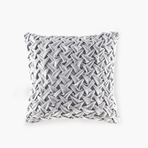 Croscill Classics Winchester Traditional Square Decor Pillow CCL30-0034 Silver