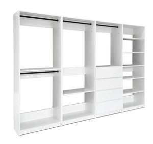 English Elm Prosper Elegant Freestanding Walk-In Wood Closet System - Versatile Storage & Stylish Design For Modern Homes B040S00136-GIGA