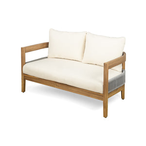 English Elm Christopher Knight Home® - Porto 4-Piece Outdoor Chat Set - Stylish Beige Cushions, Durable Weather-Resistant Design, Comfortable! N773P218420B_N773P218421B2