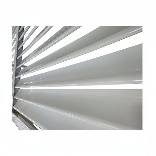 English Elm Breeze Aluminum Airfoil Exterior Shutter with Powder Coat Finish for Facades B2755P470589
