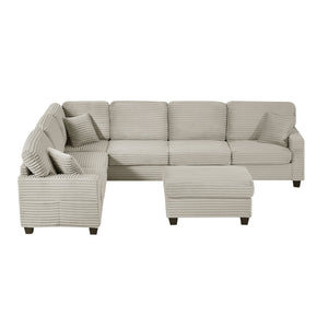English Elm Swivel Barrel Accent Chair Chenille Tufted Round Club Seat for Living Room Lounge N719S002080R