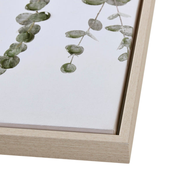 JLA Home INK+IVY - Eucalyptus Bella Dos Santos 2-Piece Framed Canvas Set — Muted Botanical Diptych, Hand-Embellished Texture II95C-0154