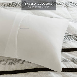 English Elm 7 Stripe Comforter and Quilt Set Full/Queen - Soft Microfiber, Reversible Coverlet, Quilted Shams & Pillow Multicolor 23.23 L x 19.68 W x 11.22 H B035P280390