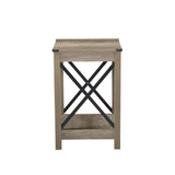 English Elm Wallace & Bay - Wallace & Bay  Grant Tan End Table