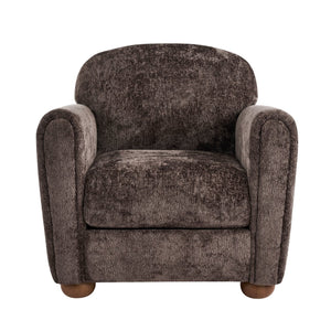 English Elm Rapallo Upholstered Accent Chair Plush Seat Modern Frame for Living Room or Entryway Dark Brown N776P381488D