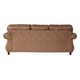 English Elm Leinster Faux Leather Sofa With Antique Bronze Nailheads