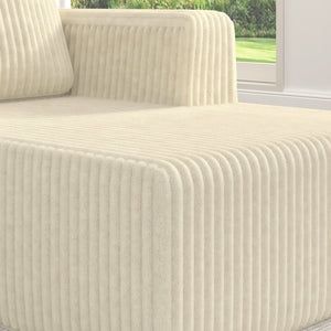 English Elm Sy247-2s-bge Modular Sectional Sofa Terrycloth Upholstery Reversible Layout Living Room W487P236071