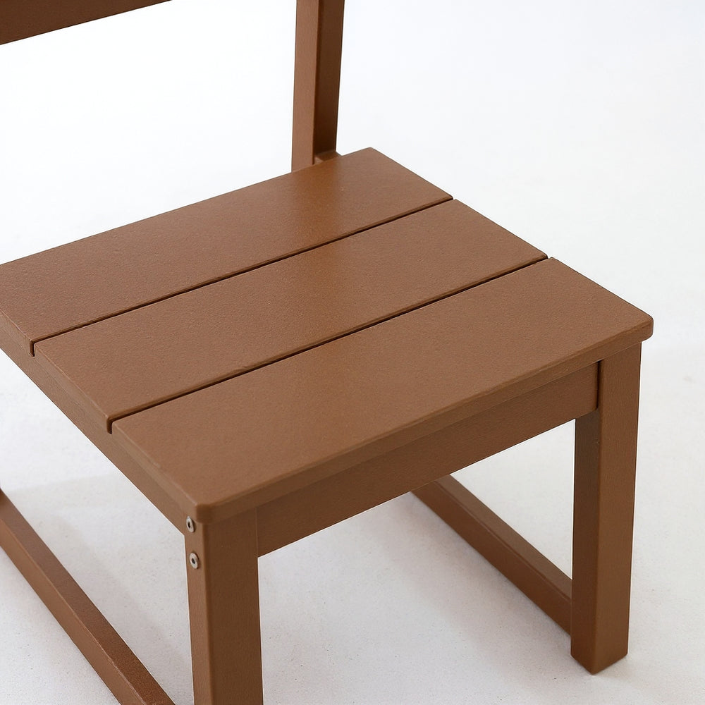 English Elm 7-Piece Hdpe Outdoor Dining Set For 6 – Weather-Resistant Patio Furniture With Umbrella Hole & Comfort W3566S00011